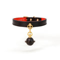 BAD HABIT Leather Choker with Bell