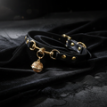 BAD HABIT Custom Marked Studded Choker with Bell Charm